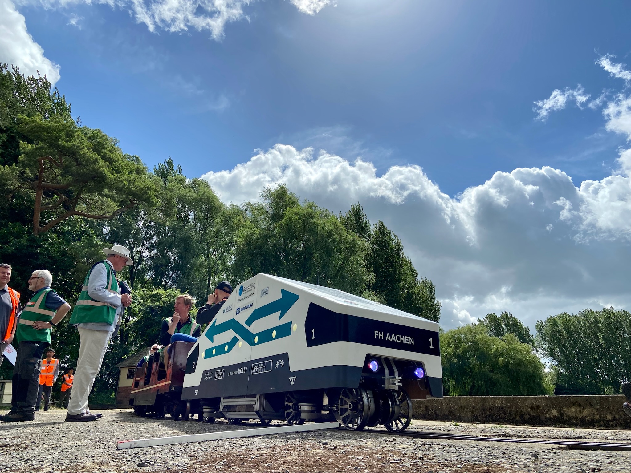 Image depicting the Aachen locomotive at the IMechE Railway challenge 2022